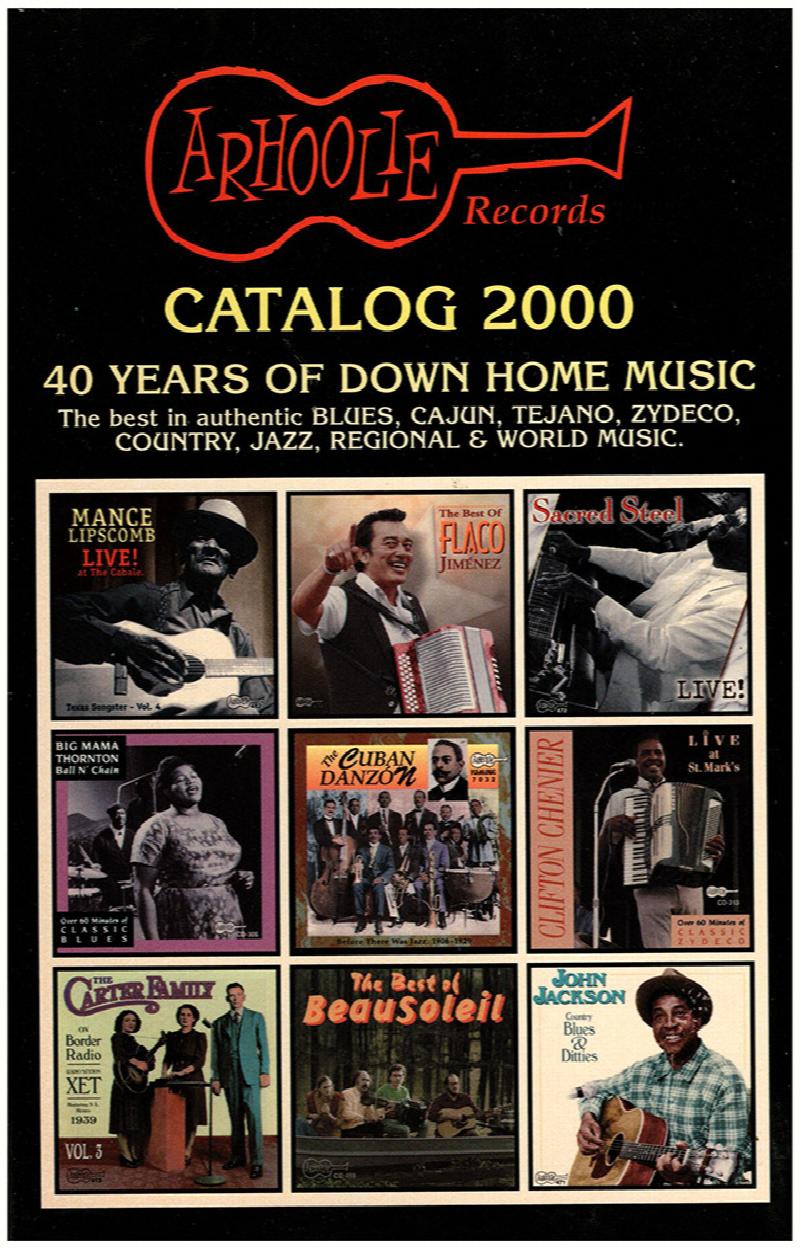 Image for Arhoolie Records Catalog 2000: 40 Years of Down Home Music