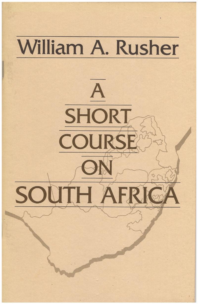 Image for A Short Course on South Africa