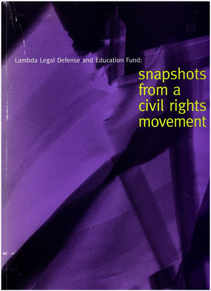 Image for Snapshots From a Civil Rights Movement (Lambda Legal Defense and Education Fund)