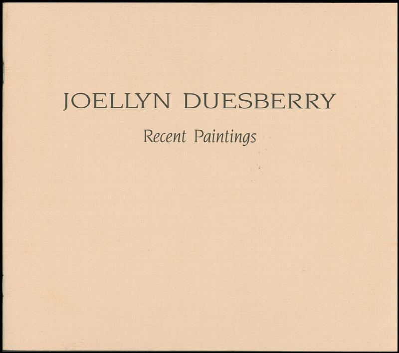 Image for Joellyn Duesberry: Recent Paintings