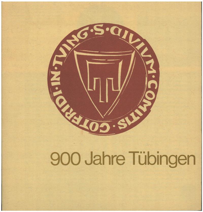 Image for Booklet: 900 Jahre Tübingen