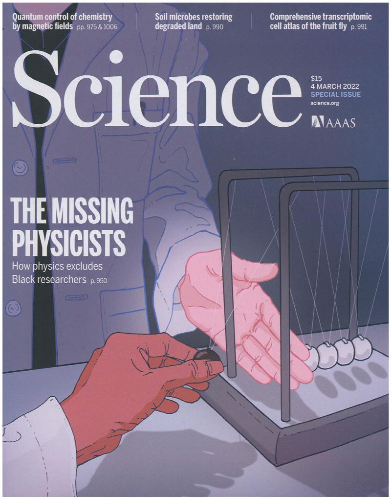 Image for Science Magazine: The Missing Physicists: How Physics Excludes Black Researchers (4 March 2022, Vol 375, No 6584)