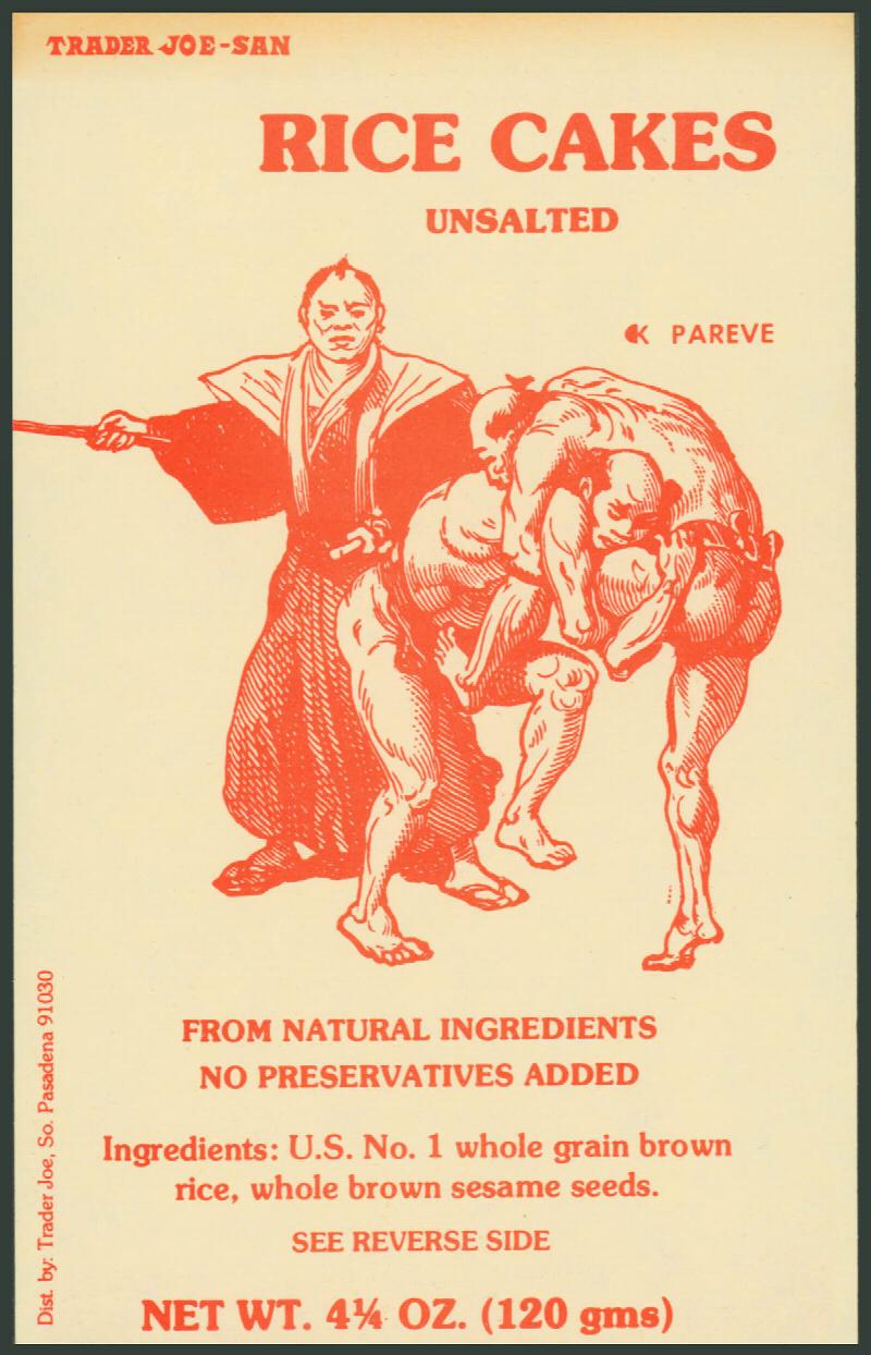Image for Ephemera: Trader Joe-San Rice Cakes handout