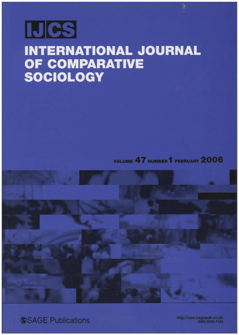 Image for International Journal of Comparative Sociology (Volume 47, Number 1, February 2008)