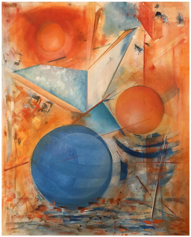 Image for Notations (Original Oil Painting on Masonite by Amy Ione)