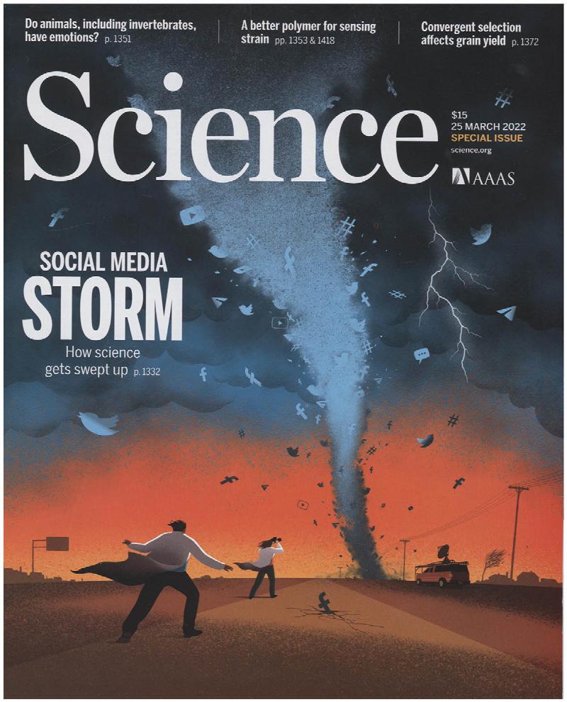 Image for Science Magazine: Social Media Storm (25 March 2022)
