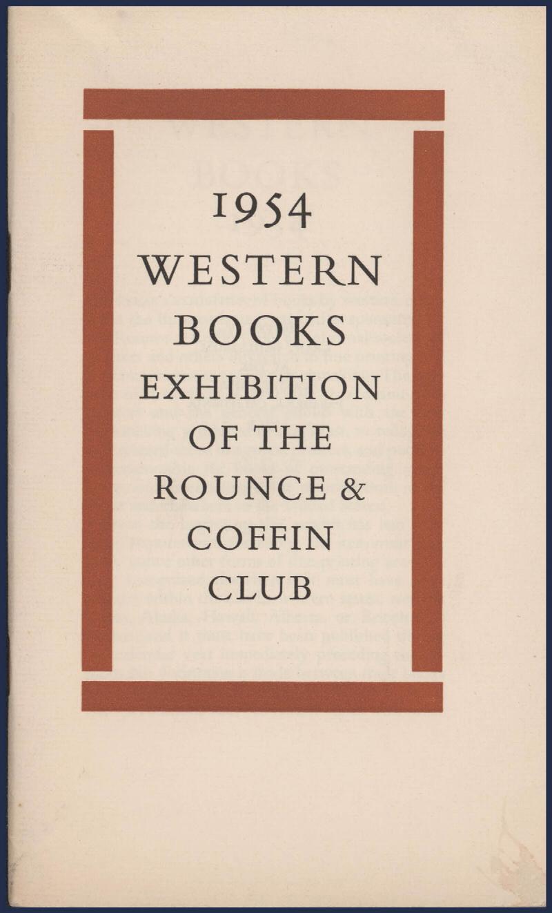 Image for Western Books Exhibition of the Rounce and Coffin Club 1954
