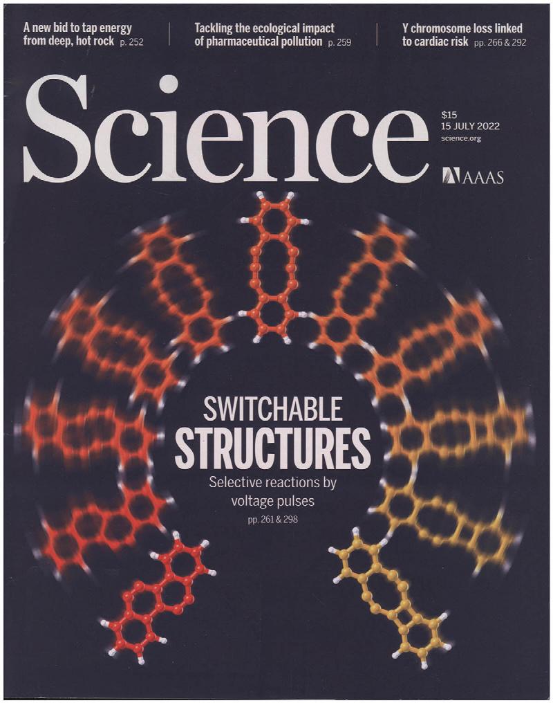 Image for Science Magazine: Features Selective Reactions by Voltage Pulses (15 July 2022)