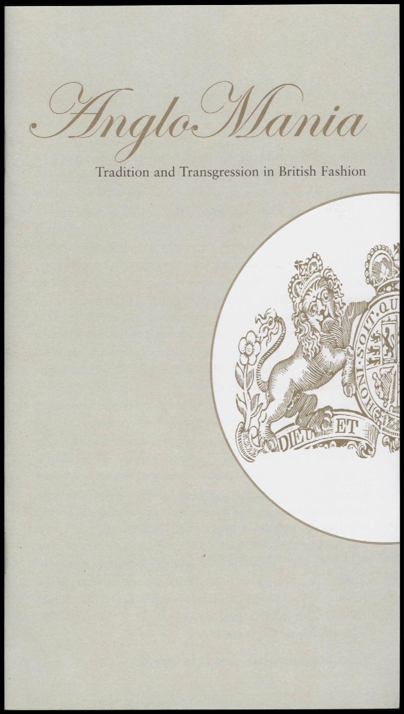 Image for Gallery Handout: AngloMania: Tradition and Transgression in British Fashion