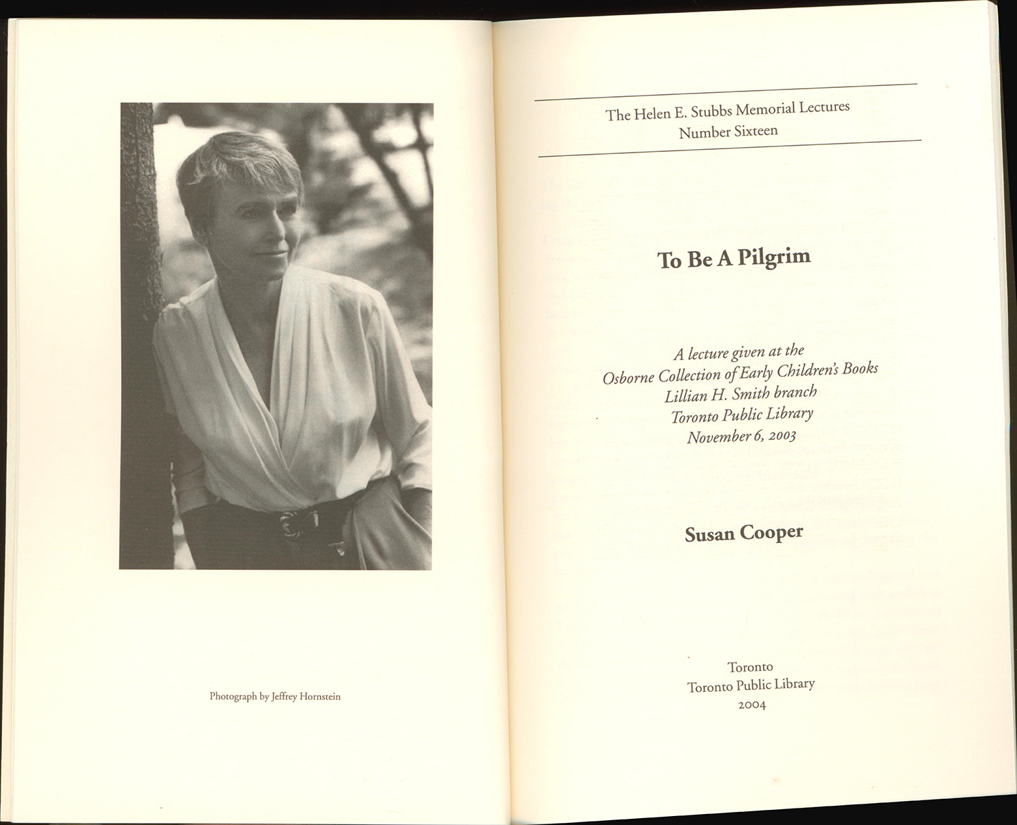 To Be a Pilgrim: A Lecture