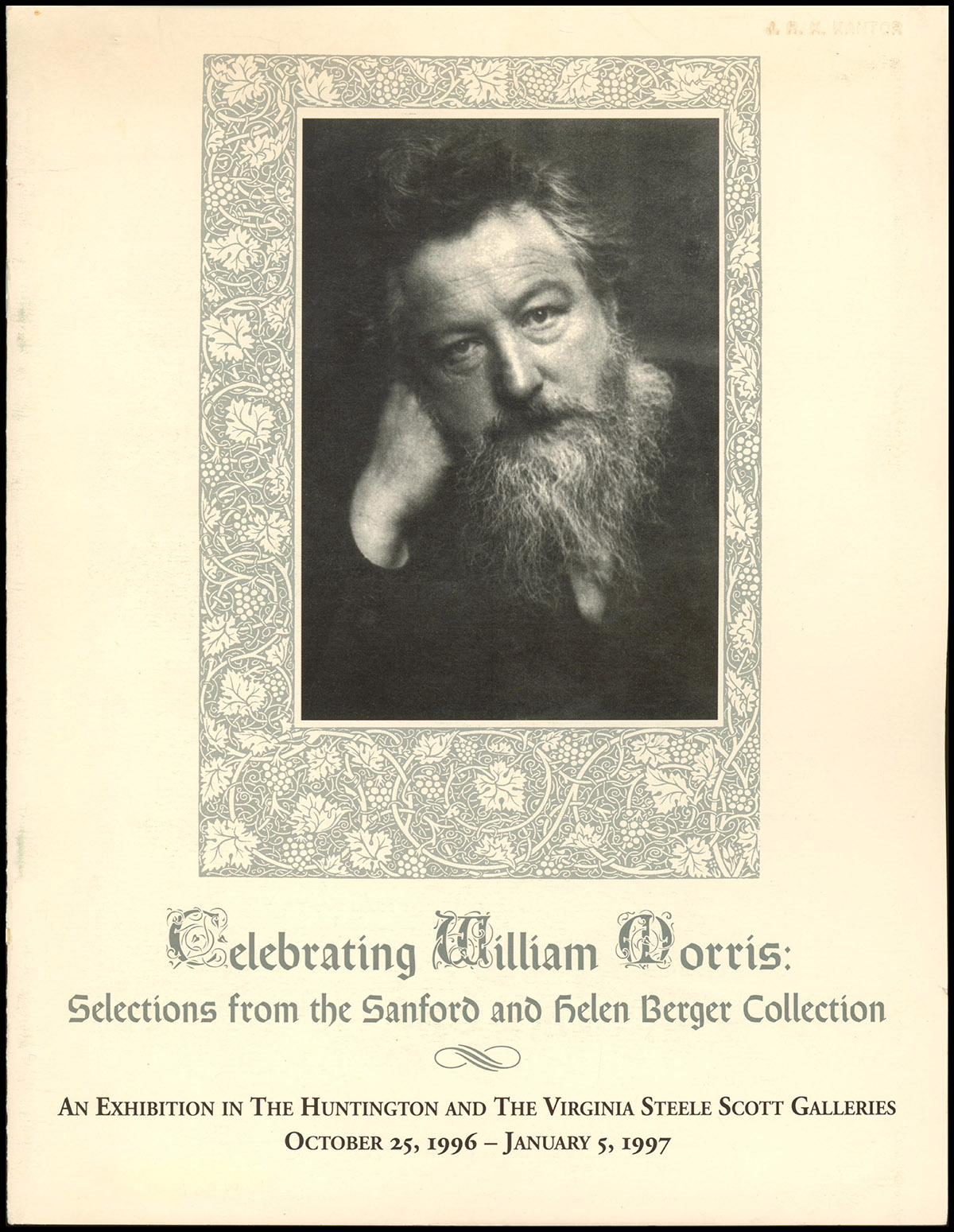 Celebrating William Morris: Selections From The Sanford and Helen Berger Collection