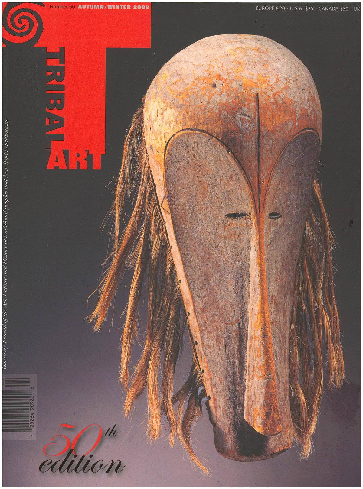 Tribal Arts: 50th Edition (No. 50, XIII:1, Autumn/Winter 2008)