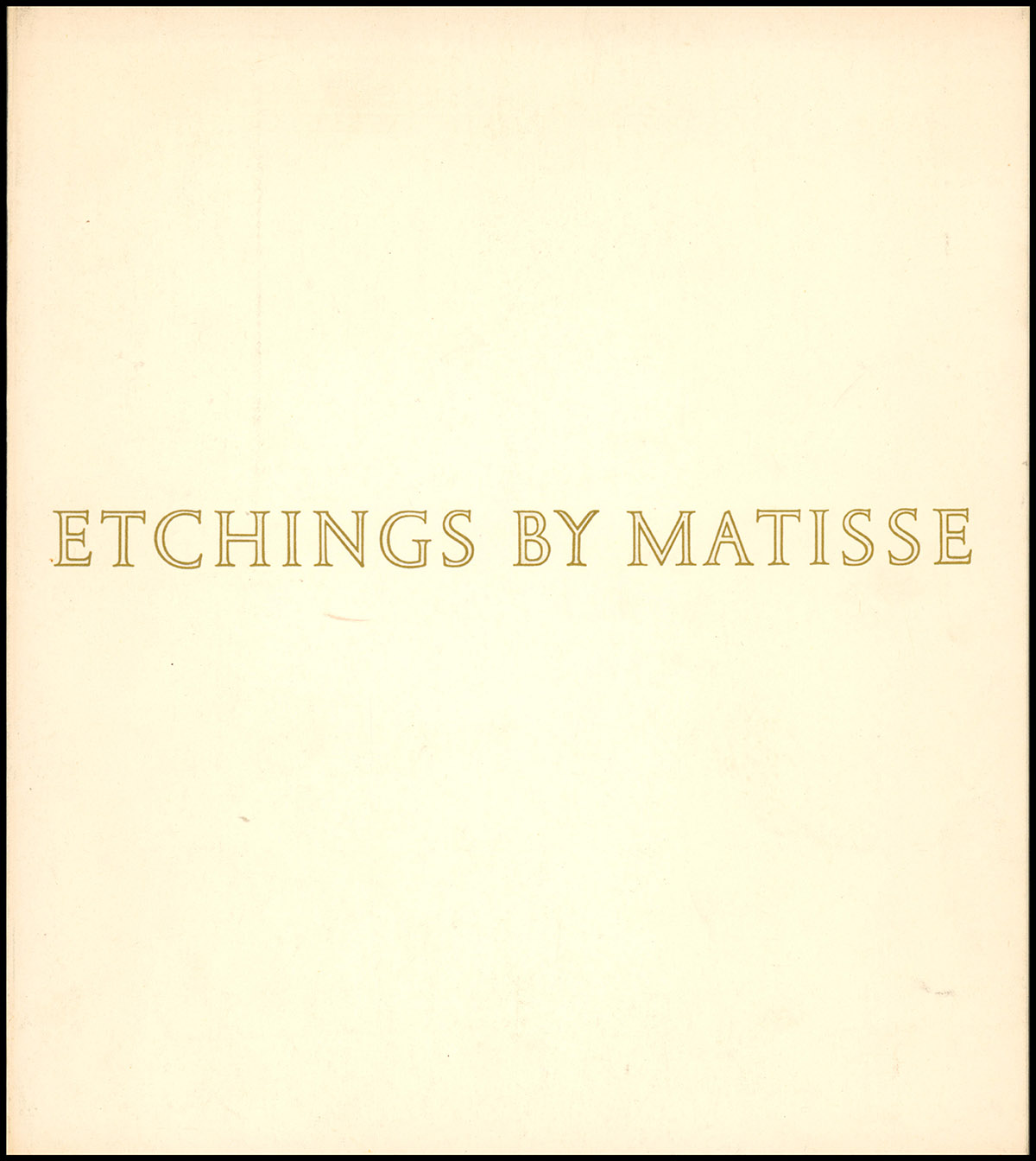 Etchings by Matisse