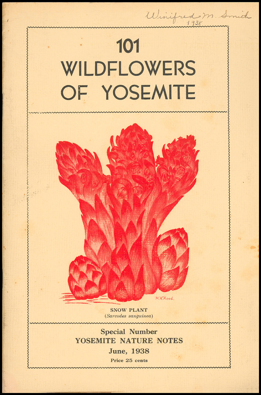 101 Wildflowers of Yosemite (Yosemite Nature Notes, Vol XVII, June, 1938, No. 6)Hom