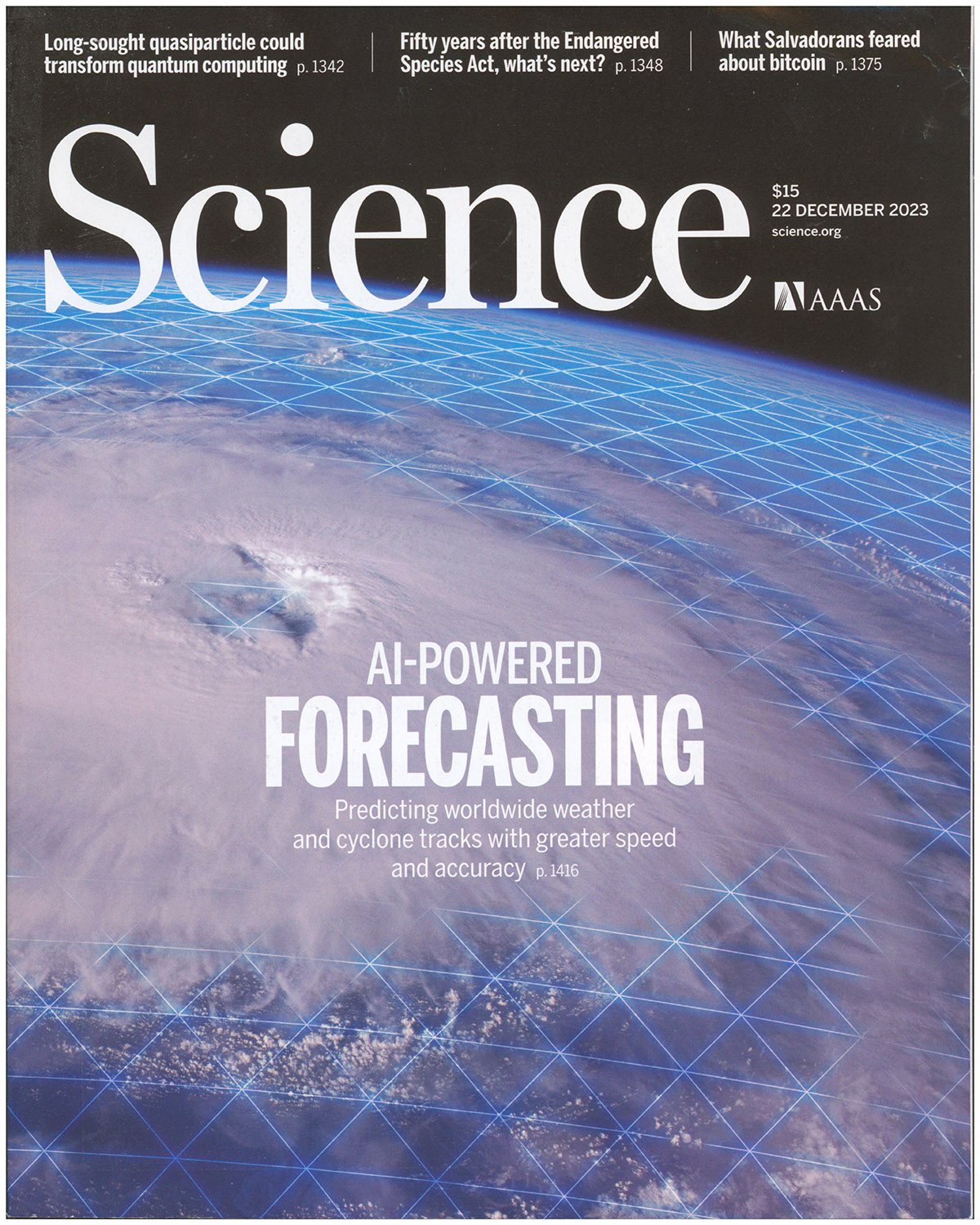 Science Magazine: AI-Powered Forecasting (22 December 2023)