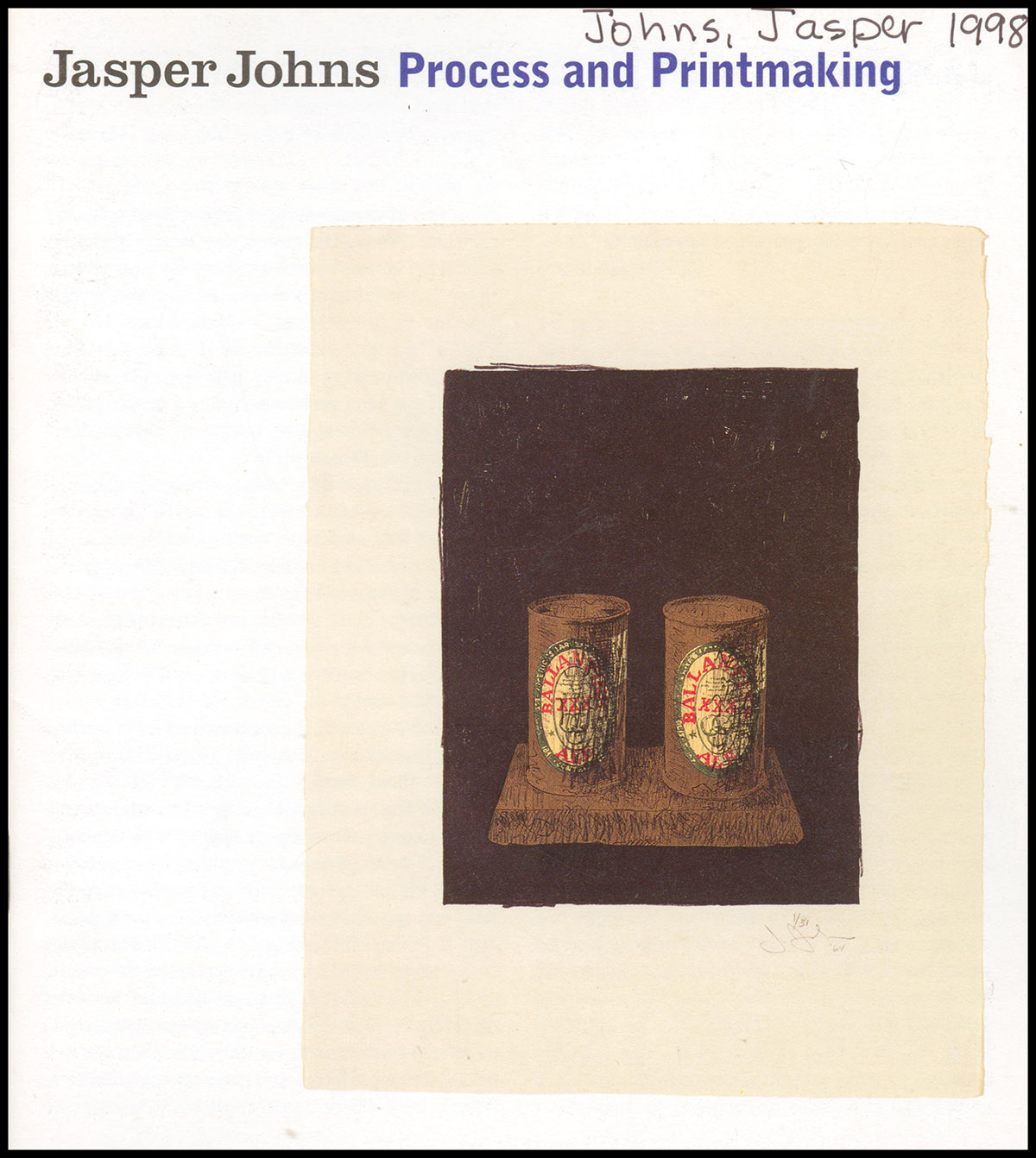 Exhibition Booklet: Jasper Johns: Process and Printmaking