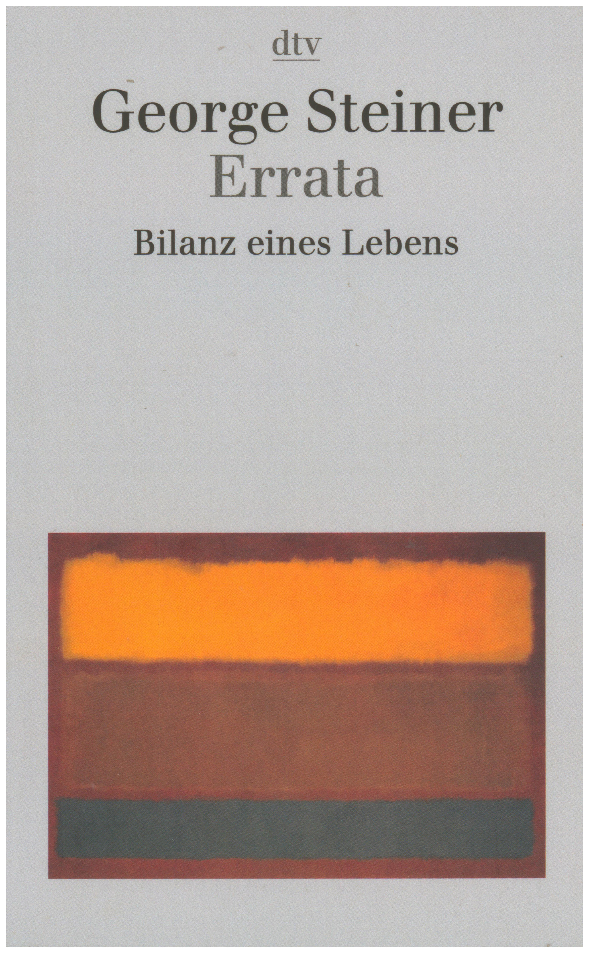 Errata. Bilanz eines Lebens