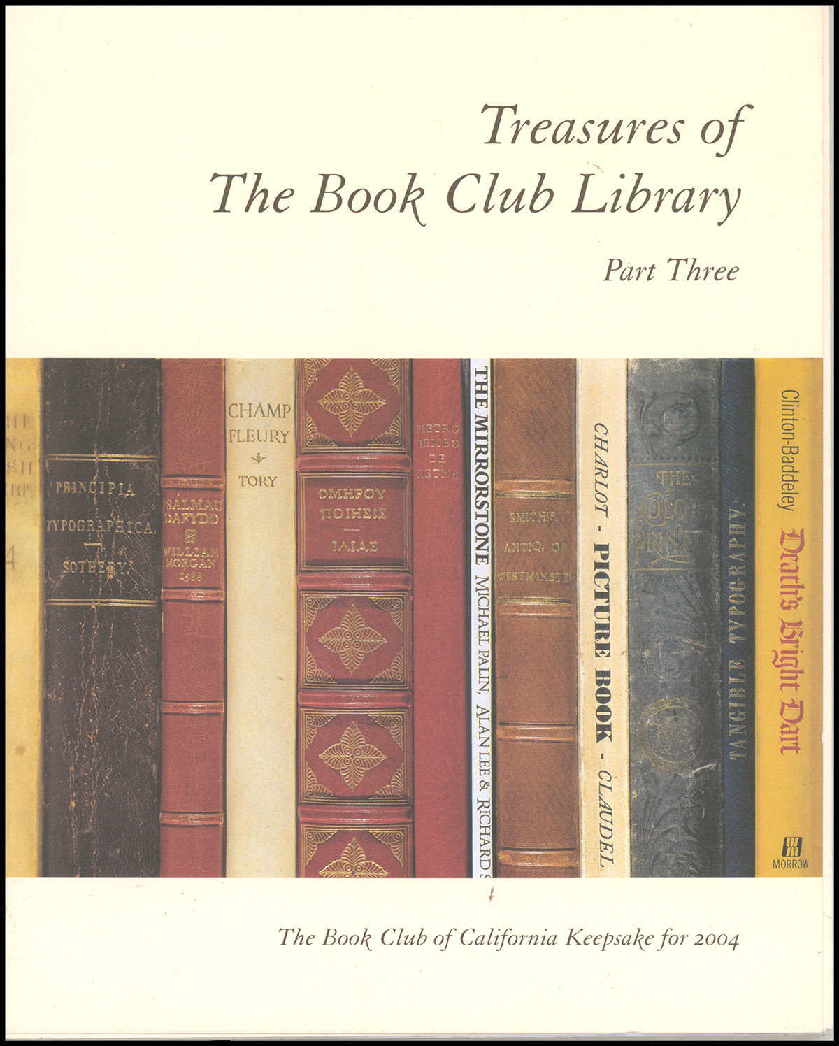 2004 Treasures of The Book Club Library: Part Three (Fourteen Folders)