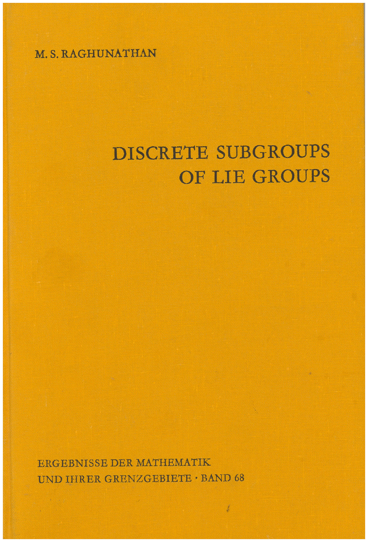 Discrete Subgroups of Lie Groups