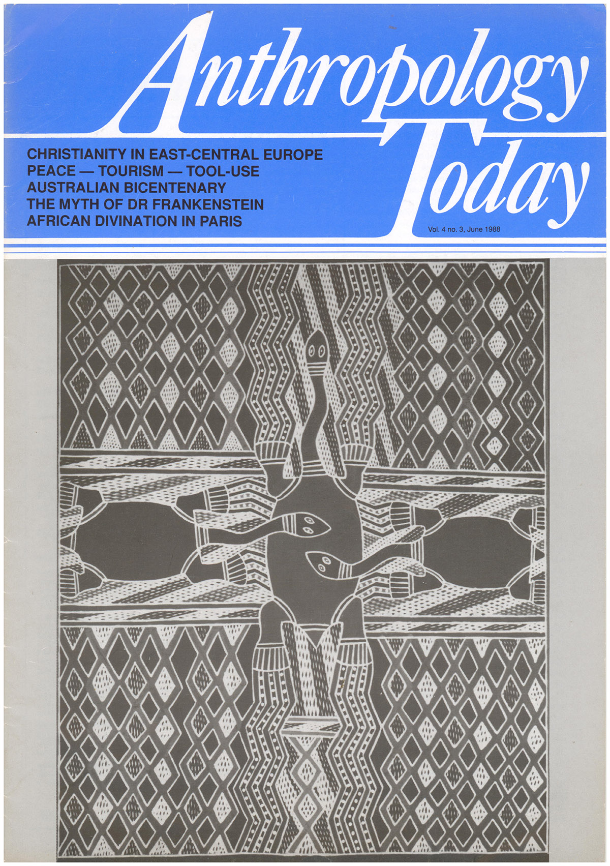 Anthropology Today (Vol 4, Number 3, June 1988)