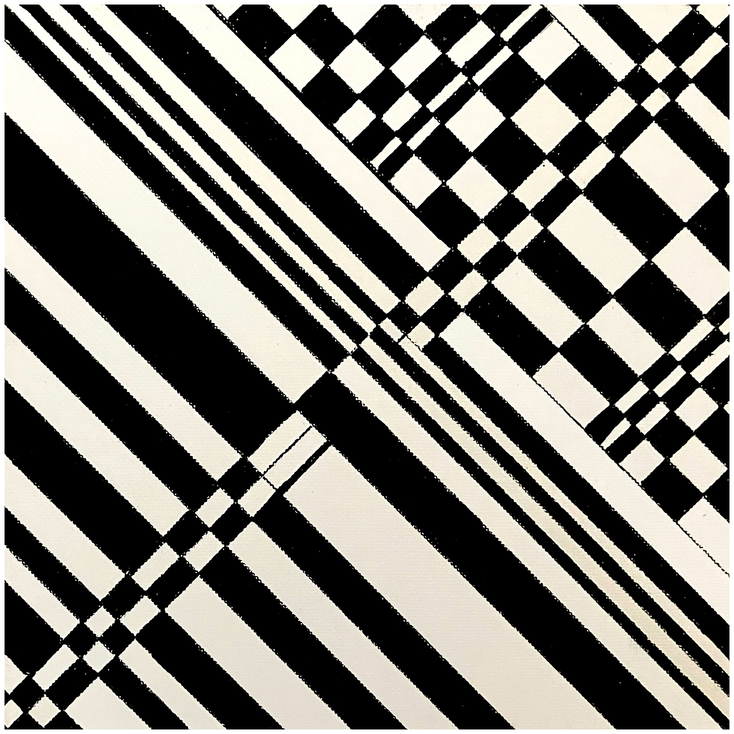 Black-and-White Grid, 2025