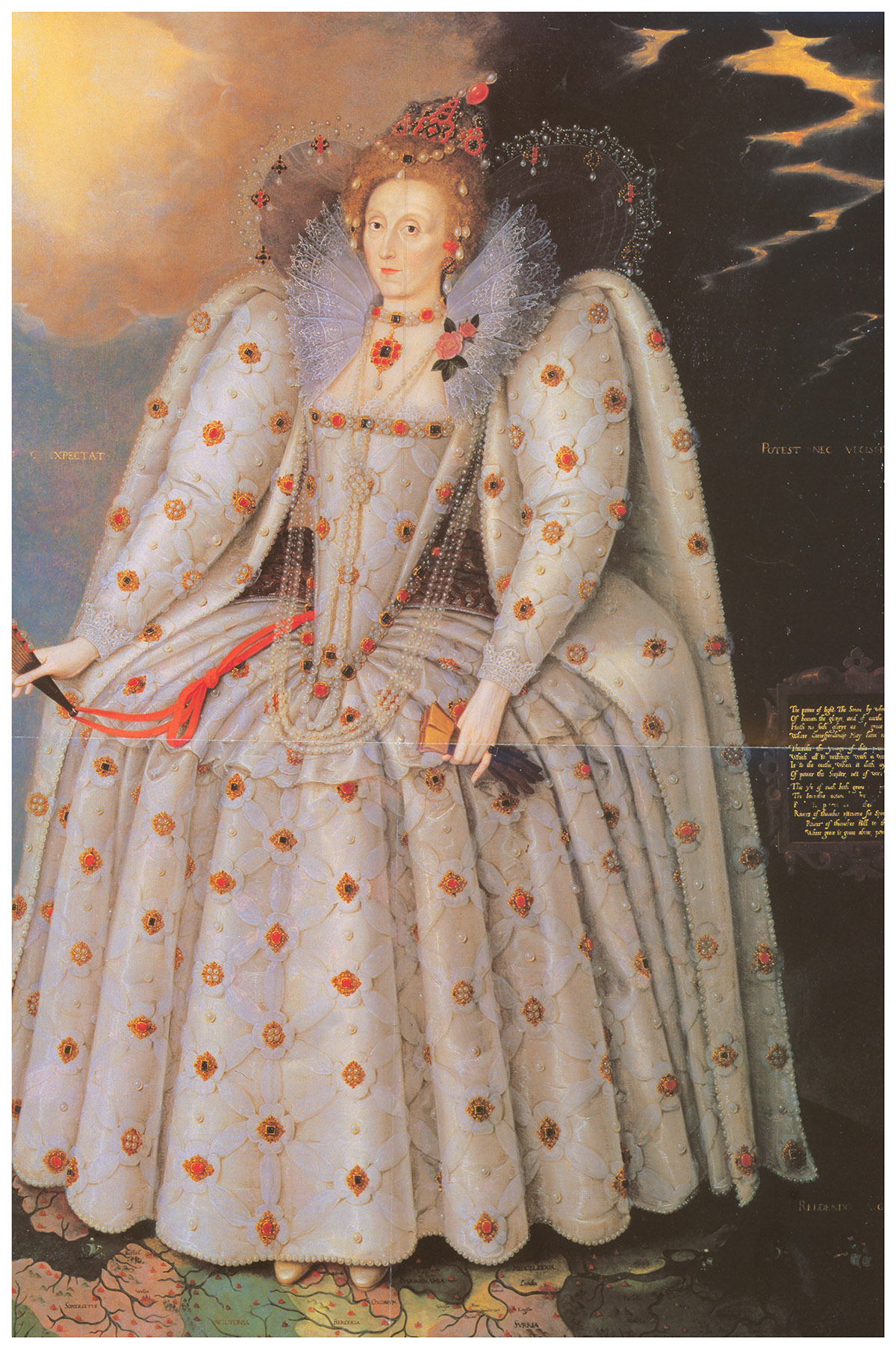 Poster: Elizabeth I (c. 1592) (Measures 16.5x23.5 unfolded)