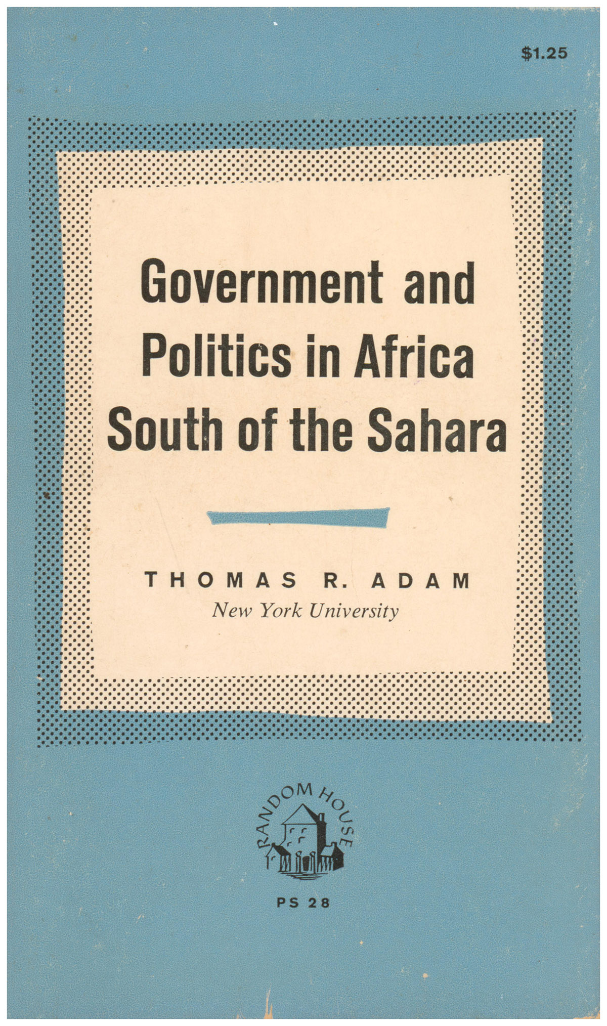 Government and Politics in Africa South of the Sahara