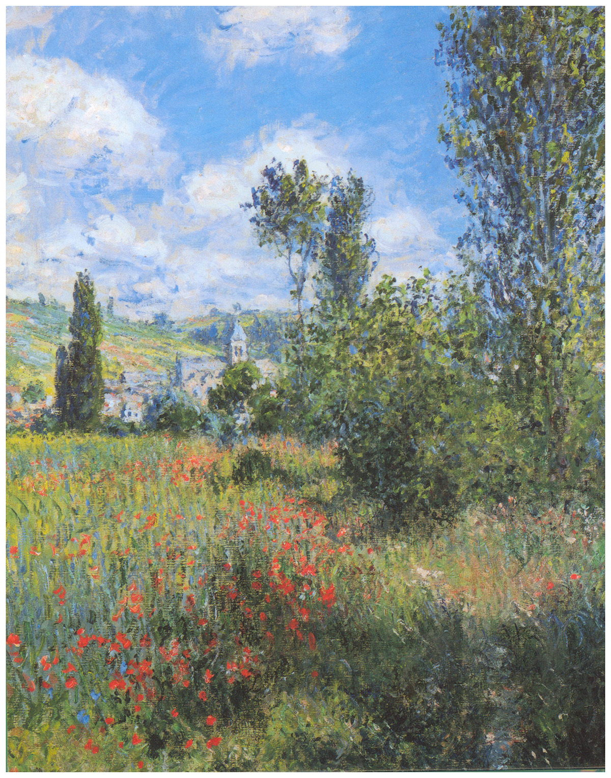 Path on the Island of Saint Martin, Vetheuil (10 blank cards with envelopes)