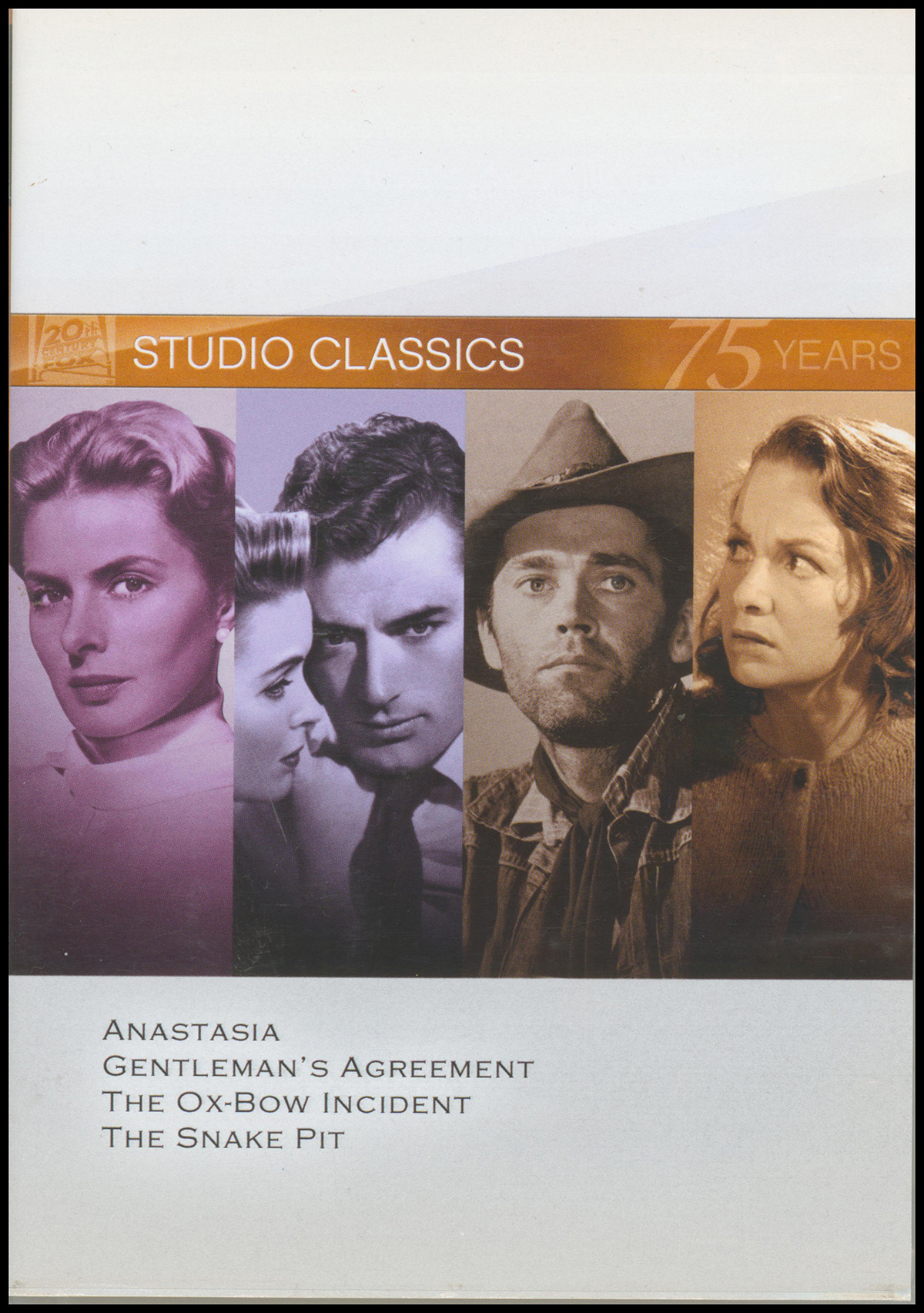 Classic Quad Set 7: (4 films/DVDs: Anastasia / Gentleman's Agreement / The Ox-Bow Incident / The Snake Pit)