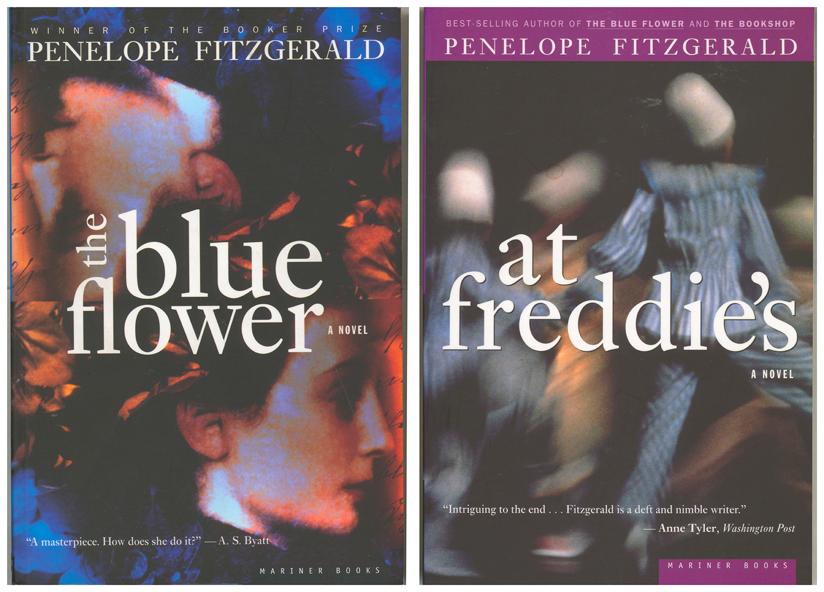 Penelope Fitzgerald [3 books: The Blue Flower (1995), At Freddies (1999), The Means of Escape (2001)]