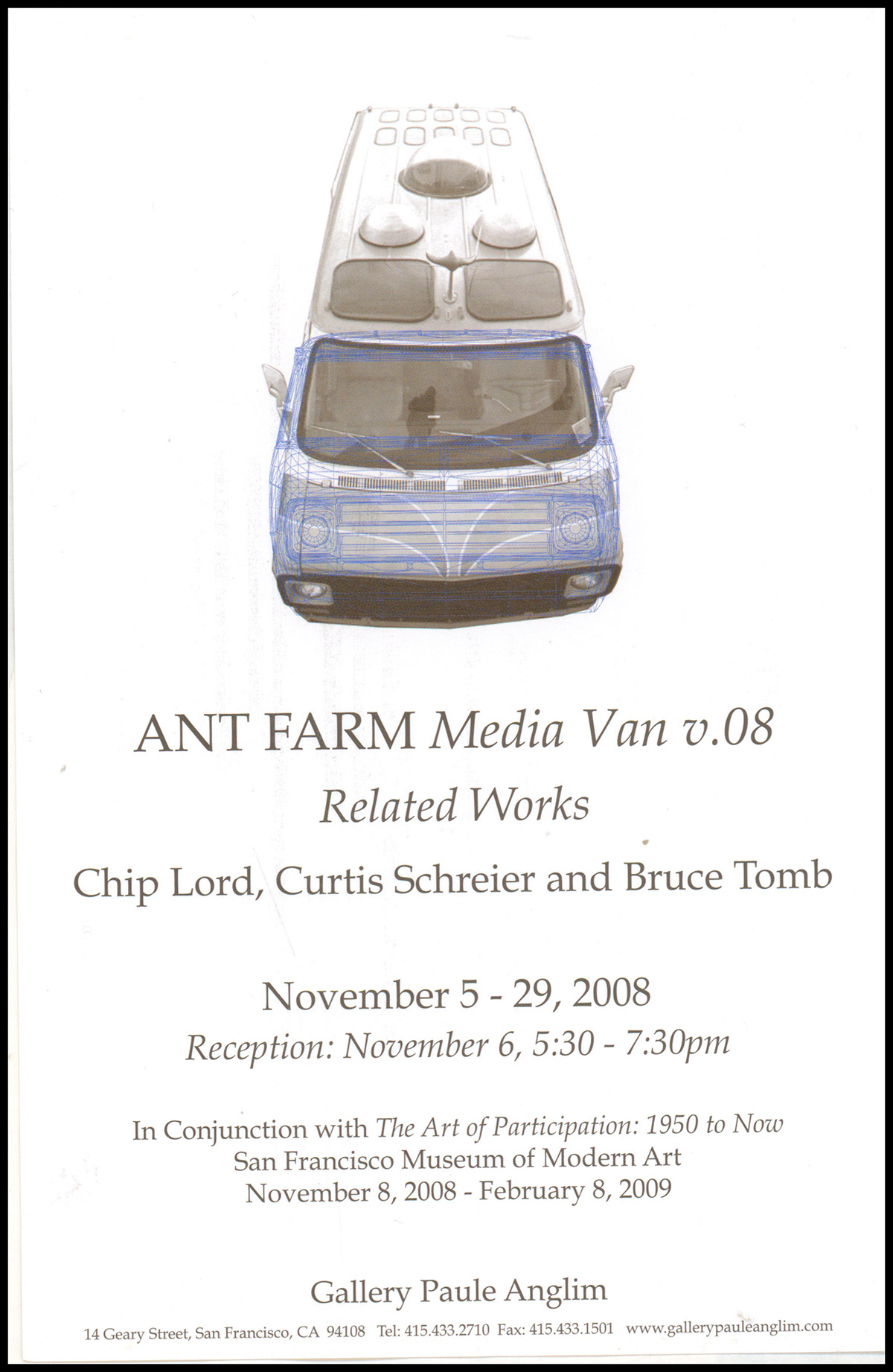 Invitation Card for Ant Farm Media Van v.08