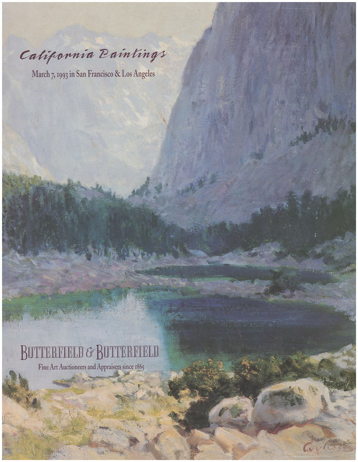 Image for California Paintings (Butterfield & Butterfield, March 7,1993) California Paintings (Butterfield & Butterfield, March 7,1993)