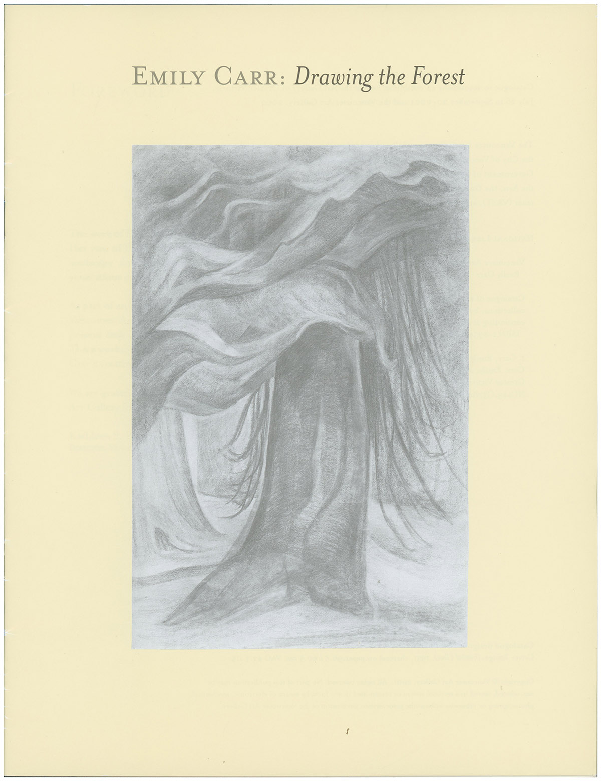 Image for Emily Carr: Drawing the Forest (July 28--September 20, 2001) Emily Carr: Drawing the Forest (July 28--September 20, 2001)
