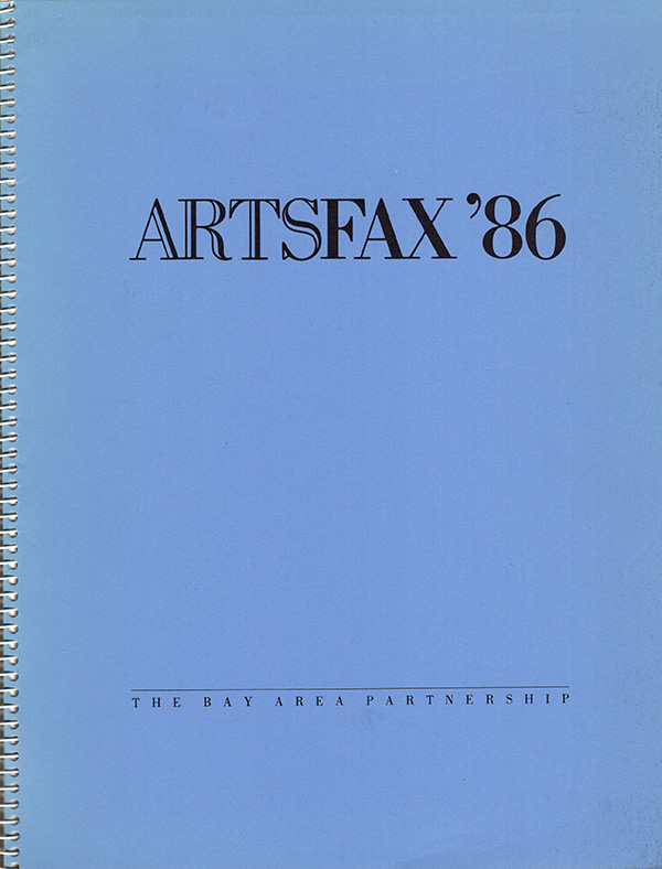 Image for Artsfax '86: The State of the Arts in the San Francisco Bay Area