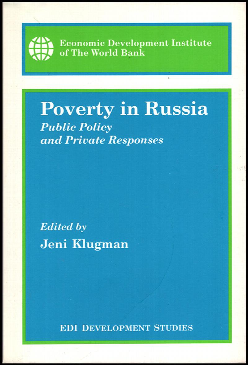 Image for Poverty in Russia: Public Policy and Private Responses
