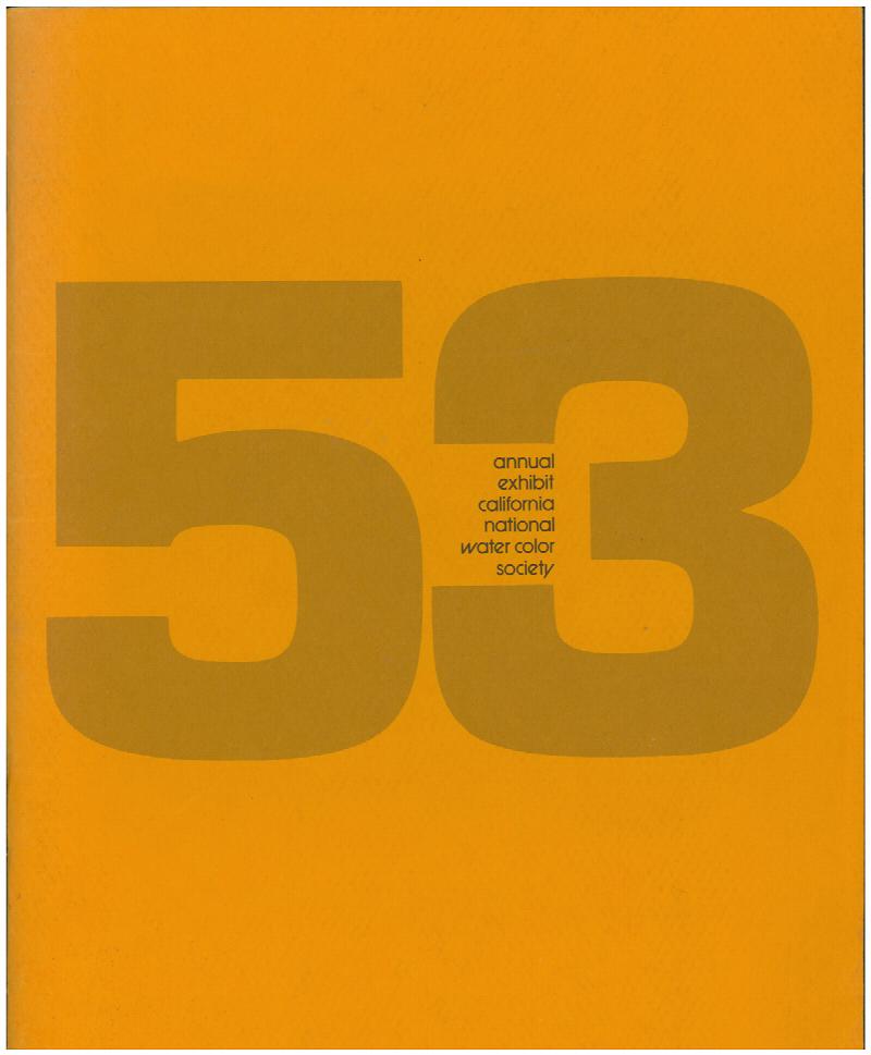 Image for California National Water Color Society: Fifty-Third Annual Exhibition Catalog